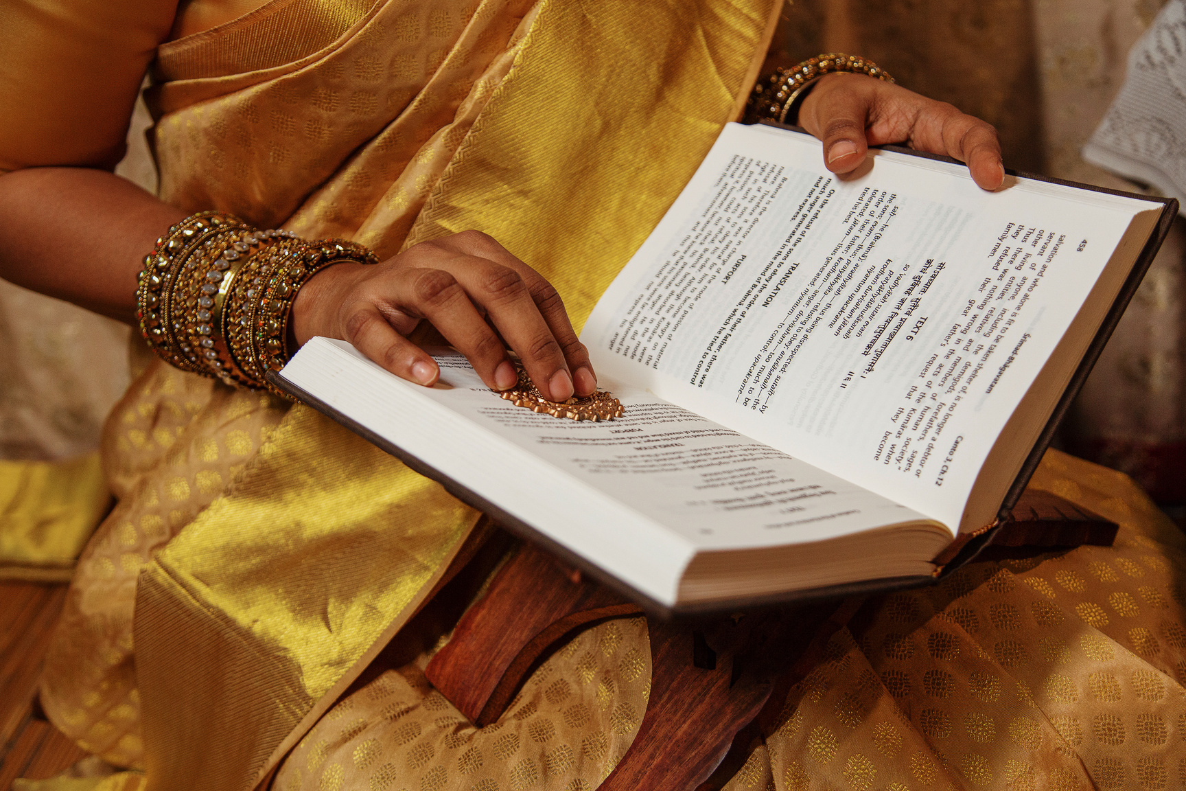 Woman Reading Prayer Book